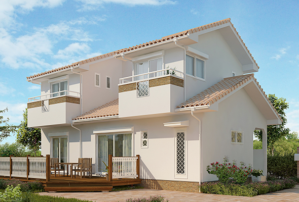 国産材の強さと美しさを感じる家、内観写真